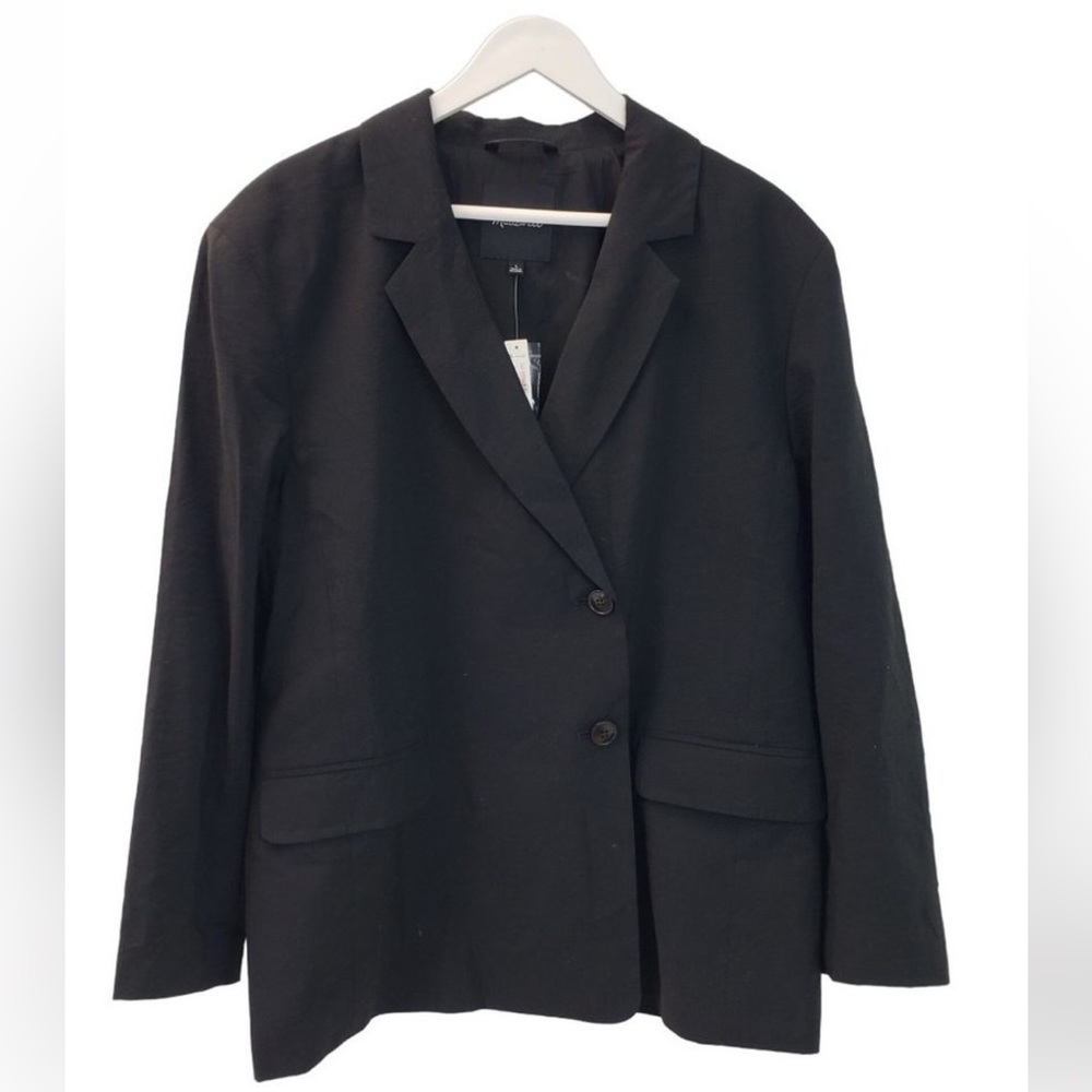 NWT Madewell Elyaf Drop Shoulder Two Button Blazer Jacket. Item MJ736